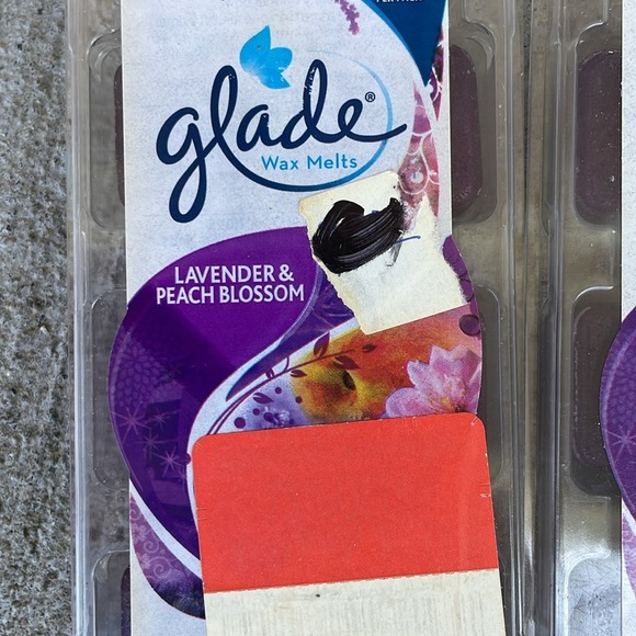 Glade wax melts lot of 2 NEW discontinued scent Lavender Peach Blossom - Picture 2 of 3